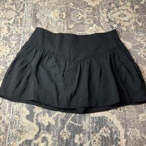 Zara Black Mini Skirt (with built in shorts)